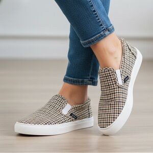 J. Crew Women’s Plaid slip-on sneakers Sz 7